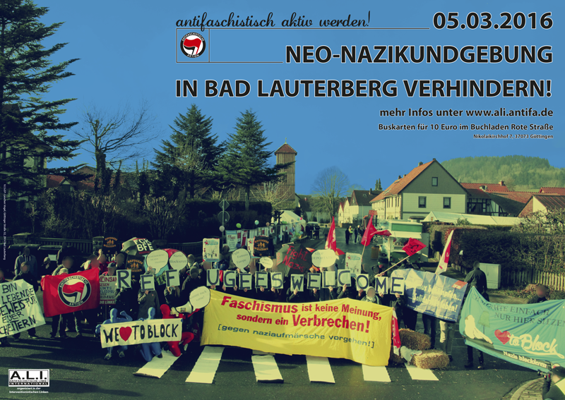 05.03.2016 Nazikundgebung in Bad Lauterberg verhindern!