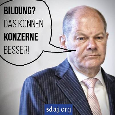 Das bisschen #Privatisierung macht sich von allein sagt Herr Scholz.

Große Aufr...