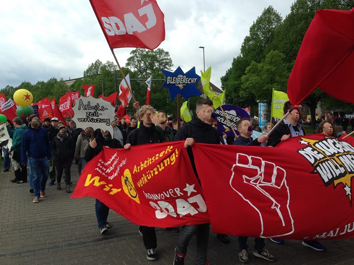 Der 1. Mai in  #Hannover war – so soll’s sein – rot! Gemeinsam mit dem Hannovera…