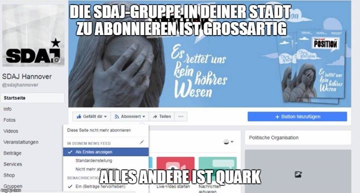 #Facebook hat ja vor einiger Zeit seine Algorithmen dahingehend geändert, dass …