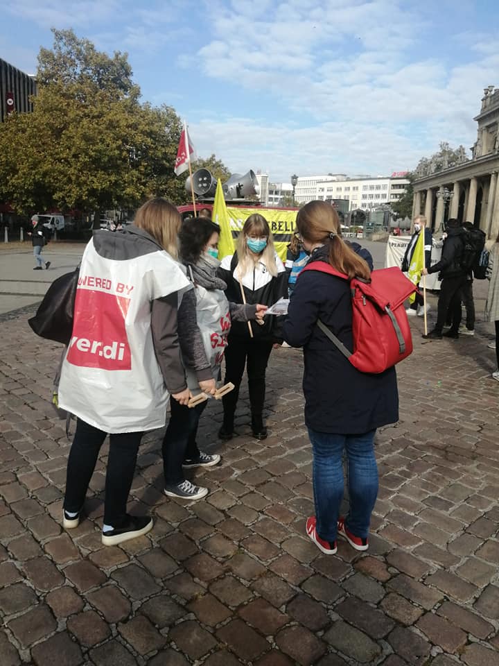 Heute rief die ver.di Jugend bundesweit Auszubildende im öffentlichen Dienst im …